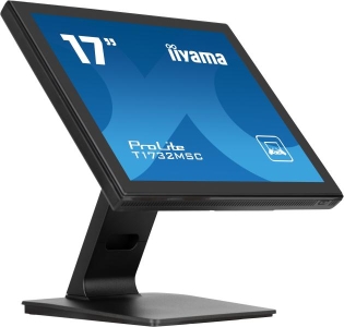 iiyama ProLite T1732MSC-B1SAG computer monitor 43,2 cm (17\") 1280 x 1024 Pixels Full HD LED Touchscreen Tafelblad Zwart