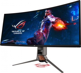 ASUS ROG Swift PG349Q 86,7 cm (34.1\") 3440 x 1440 Pixels UltraWide Quad HD LED Koper, Titanium