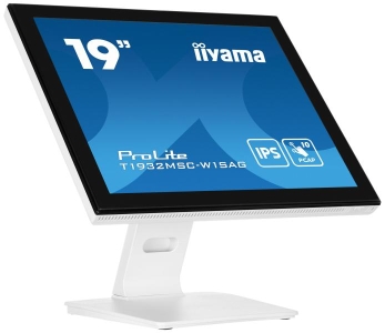 iiyama ProLite T1932MSC-W1SAG computer monitor 48,3 cm (19\") 1280 x 1024 Pixels Full HD LED Touchscreen Tafelblad Wit