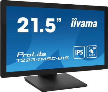 iiyama ProLite T2234MSC-B1S computer monitor 54,6 cm (21.5\") 1920 x 1080 Pixels Full HD Touchscreen Zwart