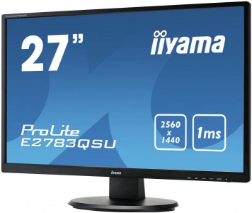 iiyama ProLite E2783QSU-B1 computer monitor 68,6 cm (27\") 2560 x 1440 Pixels Wide Quad HD LED Zwart