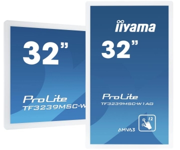 iiyama ProLite TF3239MSC-W1AG computer monitor 80 cm (31.5\") 1920 x 1080 Pixels Full HD LED Touchscreen Multi-gebruiker Wit