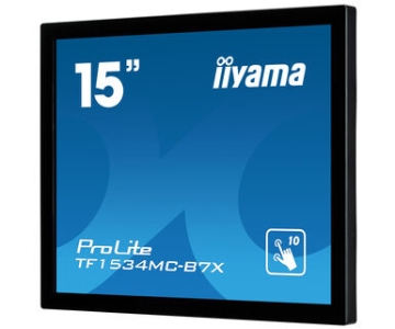 iiyama ProLite TF1534MC-B7X touch screen-monitor 38,1 cm (15\") 1024 x 768 Pixels Multi-touch Multi-gebruiker Zwart