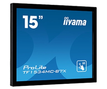 iiyama ProLite TF1534MC-B7X touch screen-monitor 38,1 cm (15\") 1024 x 768 Pixels Multi-touch Multi-gebruiker Zwart