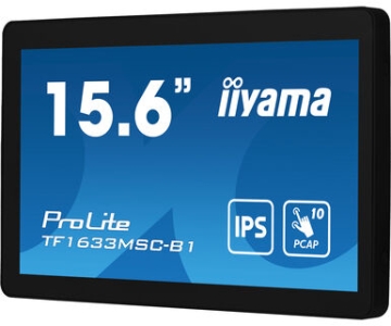 iiyama ProLite TF1633MSC-B1 computer monitor 39,6 cm (15.6\") 1920 x 1080 Pixels Full HD Touchscreen Zwart