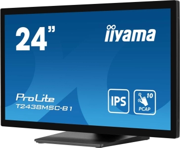 iiyama ProLite computer monitor 60,5 cm (23.8\") 1920 x 1080 Pixels Full HD LED Touchscreen Zwart