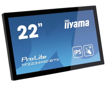 iiyama ProLite TF2234MC-B7X touch screen-monitor 54,6 cm (21.5\") 1920 x 1080 Pixels Multi-touch Multi-gebruiker Zwart