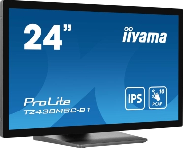 iiyama ProLite computer monitor 60,5 cm (23.8\") 1920 x 1080 Pixels Full HD LED Touchscreen Zwart