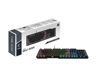 MSI Vigor GK41 Dusk LR US toetsenbord USB QWERTY Engels Zwart