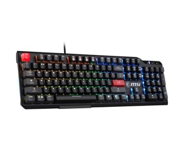 MSI Vigor GK41 Dusk LR US toetsenbord USB QWERTY Engels Zwart