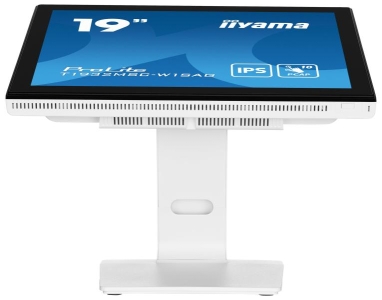 iiyama ProLite T1932MSC-W1SAG computer monitor 48,3 cm (19\") 1280 x 1024 Pixels Full HD LED Touchscreen Tafelblad Wit