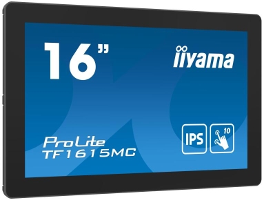 iiyama ProLite TF1615MC-B1 computer monitor 39,6 cm (15.6\") 1920 x 1080 Pixels Full HD Touchscreen Zwart