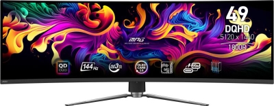 MSI MPG 491CQP QD-OLED computer monitor 124,5 cm (49\") 5120 x 1440 Pixels DQHD QDOLED Zwart