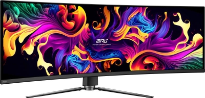 MSI MPG 491CQP QD-OLED computer monitor 124,5 cm (49\") 5120 x 1440 Pixels DQHD QDOLED Zwart