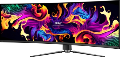 MSI MPG 491CQP QD-OLED computer monitor 124,5 cm (49\") 5120 x 1440 Pixels DQHD QDOLED Zwart