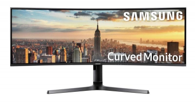 Samsung CJ890 C43J890DKU 110,2 cm (43.4\") 3840 x 1200 Pixels LED Blauw, Grijs