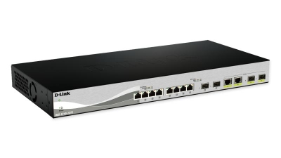 D-Link DXS-1210-12SC/E netwerk-switch Managed L2 10G Ethernet (100/1000/10000) 1U Zwart, Zilver