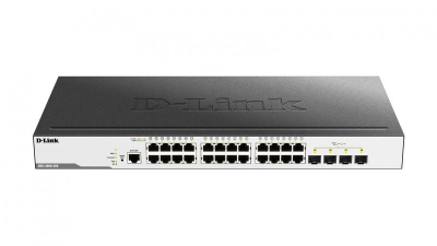 D-Link DGS-3000-28X netwerk-switch Managed L2 Gigabit Ethernet (10/100/1000) Zwart 1U