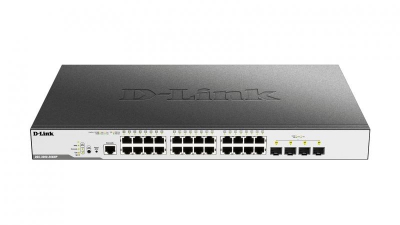 D-Link DGS-3000-28XMP netwerk-switch Managed L2 Gigabit Ethernet (10/100/1000) Zwart 1U Power over Ethernet (PoE)