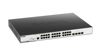 D-Link DGS-3000-28XMP netwerk-switch Managed L2 Gigabit Ethernet (10/100/1000) Zwart 1U Power over Ethernet (PoE)