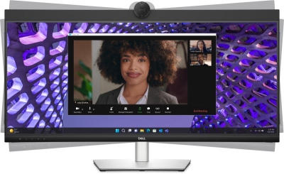 DELL P Series P3424WEB computer monitor 86,7 cm (34.1\") 3440 x 1440 Pixels 4K Ultra HD LCD Zwart