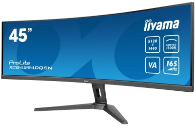 iiyama G-MASTER 45\"LCD Curved Bus. UWQHD computer monitor 114,3 cm (45\") 5120 x 1440 Pixels Dual QHD LED Zwart