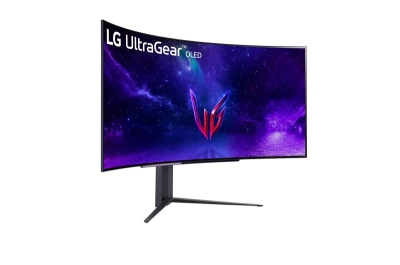 LG 45GR95QE-B computer monitor 113 cm (44.5\") 3440 x 1440 Pixels Wide Quad HD OLED Zwart