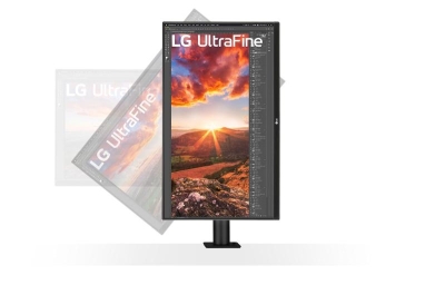 LG UltraFine Ergo LED display 68,6 cm (27\") 3840 x 2160 Pixels 4K Ultra HD Zwart