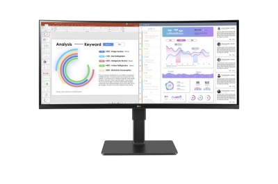 LG 34BQ77QC-B computer monitor 86,4 cm (34\") 3440 x 1440 Pixels Wide Quad HD Zwart