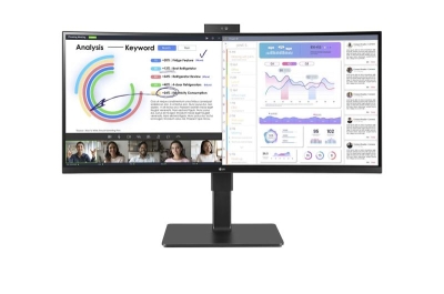 LG 34BQ77QC-B computer monitor 86,4 cm (34\") 3440 x 1440 Pixels Wide Quad HD Zwart