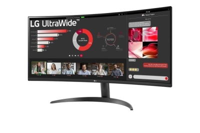 LG 34WR50QC-B.AEU computer monitor 86,4 cm (34\") 3440 x 1440 Pixels UltraWide Quad HD LCD Zwart