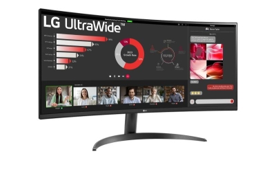 LG 34WR50QC-B.AEU computer monitor 86,4 cm (34\") 3440 x 1440 Pixels UltraWide Quad HD LCD Zwart