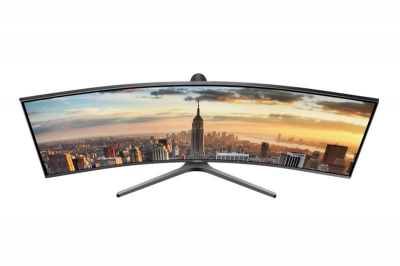 Samsung CJ890 C43J890DKU 110,2 cm (43.4\") 3840 x 1200 Pixels LED Blauw, Grijs