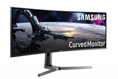 Samsung CJ890 C43J890DKU 110,2 cm (43.4\") 3840 x 1200 Pixels LED Blauw, Grijs