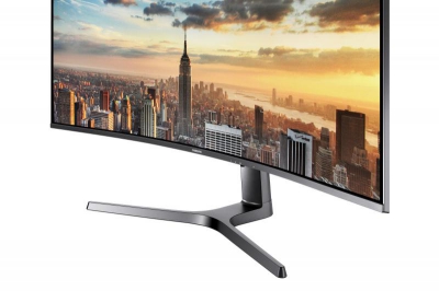 Samsung CJ890 C43J890DKU 110,2 cm (43.4\") 3840 x 1200 Pixels LED Blauw, Grijs