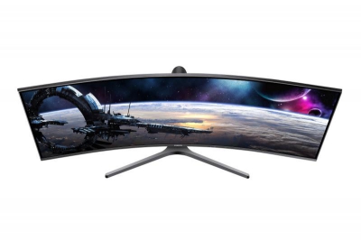 Samsung CJ890 C43J890DKU 110,2 cm (43.4\") 3840 x 1200 Pixels LED Blauw, Grijs