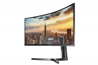 Samsung CJ890 C43J890DKU 110,2 cm (43.4\") 3840 x 1200 Pixels LED Blauw, Grijs