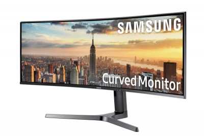 Samsung CJ890 C43J890DKU 110,2 cm (43.4\") 3840 x 1200 Pixels LED Blauw, Grijs