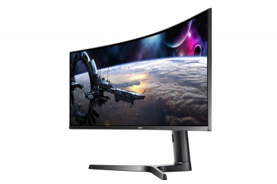 Samsung CJ890 C43J890DKU 110,2 cm (43.4\") 3840 x 1200 Pixels LED Blauw, Grijs