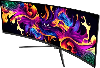 MSI MPG 491CQP QD-OLED computer monitor 124,5 cm (49\") 5120 x 1440 Pixels DQHD QDOLED Zwart