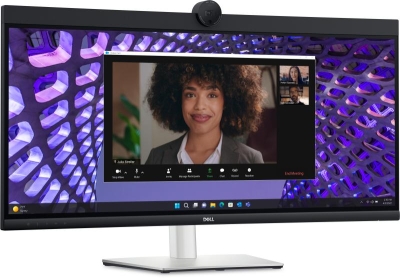 DELL P Series P3424WEB computer monitor 86,7 cm (34.1\") 3440 x 1440 Pixels 4K Ultra HD LCD Zwart