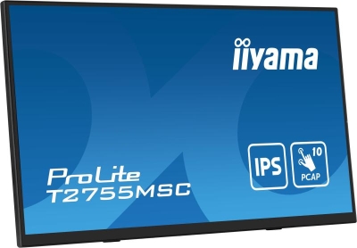 iiyama ProLite T2755MSC-B1 computer monitor 68,6 cm (27\") 1920 x 1080 Pixels Full HD LED Touchscreen Tafelblad Zwart