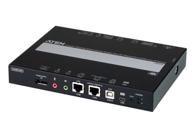 ATEN 1-Lokale/Externe enkele poort voor gedeelde toegang 4K DisplayPort KVM over IP-switch