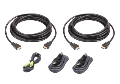 ATEN 3M USB HDMI Dubbel Beeldscherm Veilige KVM Kabelpakket