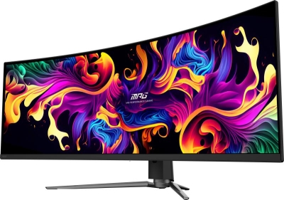 MSI MPG 491CQP QD-OLED computer monitor 124,5 cm (49\") 5120 x 1440 Pixels DQHD QDOLED Zwart