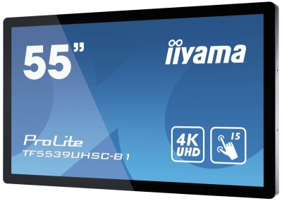 iiyama ProLite TF5539UHSC-B1AG touch screen-monitor 139,7 cm (55\") 3840 x 2160 Pixels Multi-touch Multi-gebruiker Zwart