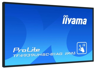 iiyama ProLite TF4939UHSC-B1AG touch screen-monitor 124,5 cm (49\") 3840 x 2160 Pixels Multi-touch Multi-gebruiker Zwart