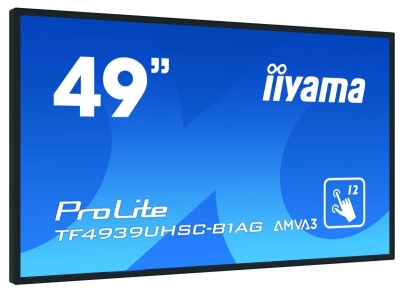 iiyama ProLite TF4939UHSC-B1AG touch screen-monitor 124,5 cm (49\") 3840 x 2160 Pixels Multi-touch Multi-gebruiker Zwart